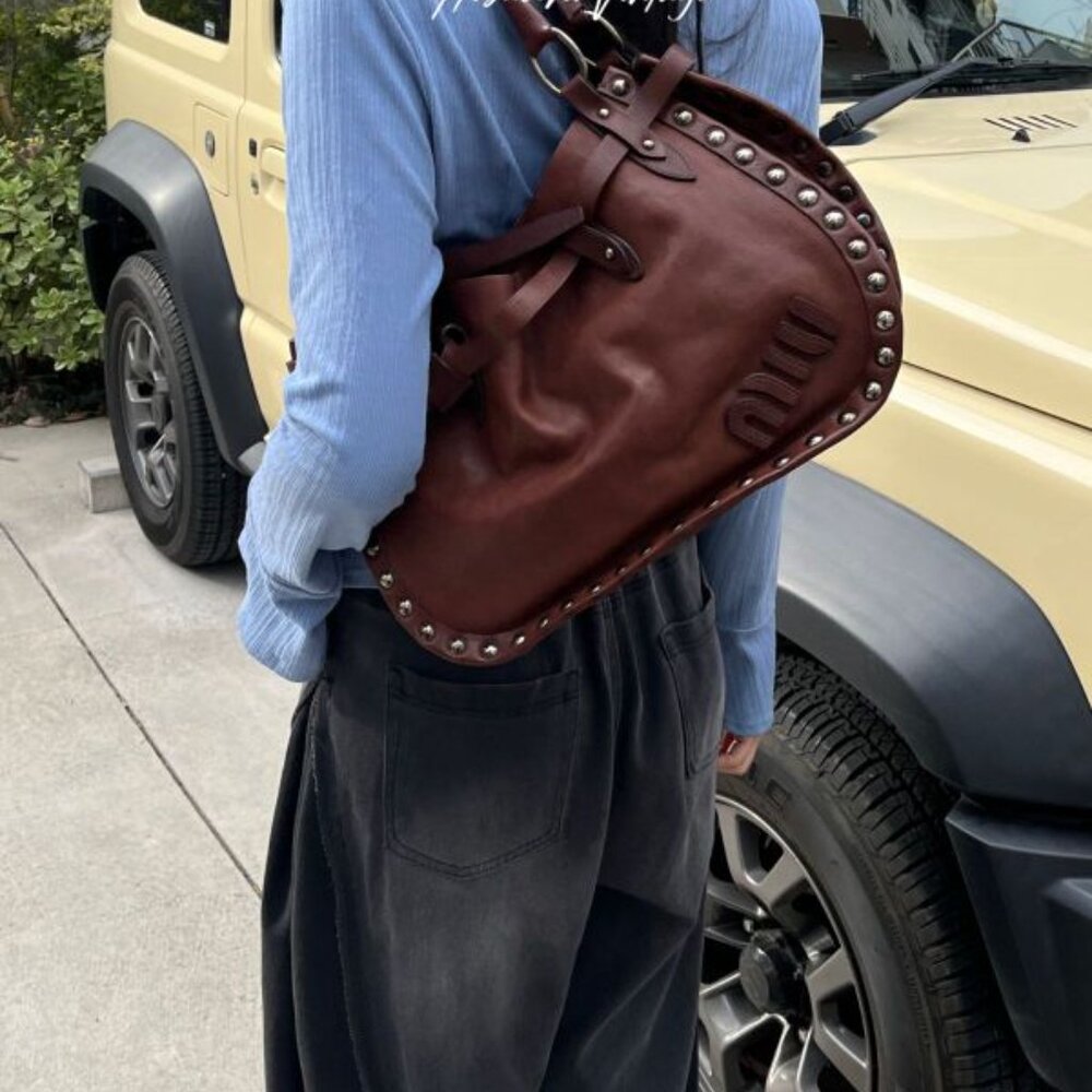 Miu Miu Tote Brown Leather Vintage - Picture 2 of 16